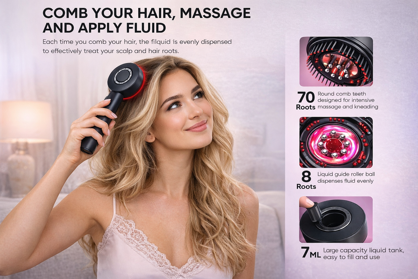 LuminScalp™ Electric Scalp Massager with Oil Application