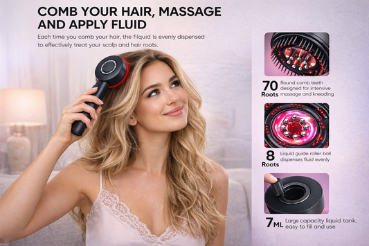 LuminScalp™ Electric Scalp Massager with Oil Application